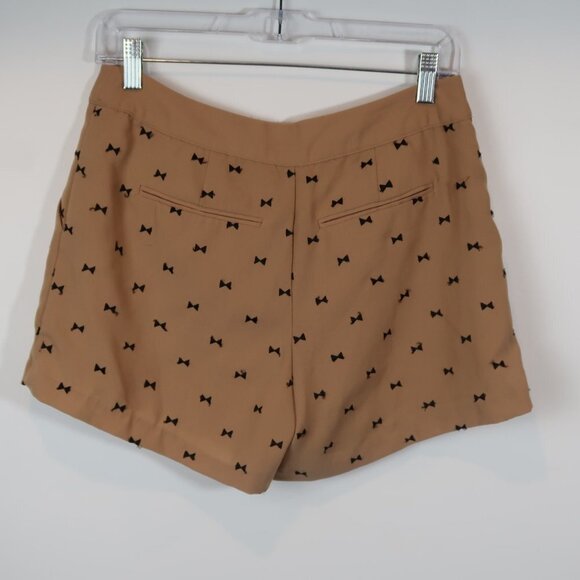LC Lauren Conrad Shorts Tan w Black Bowties 6 - Picture 4 of 5